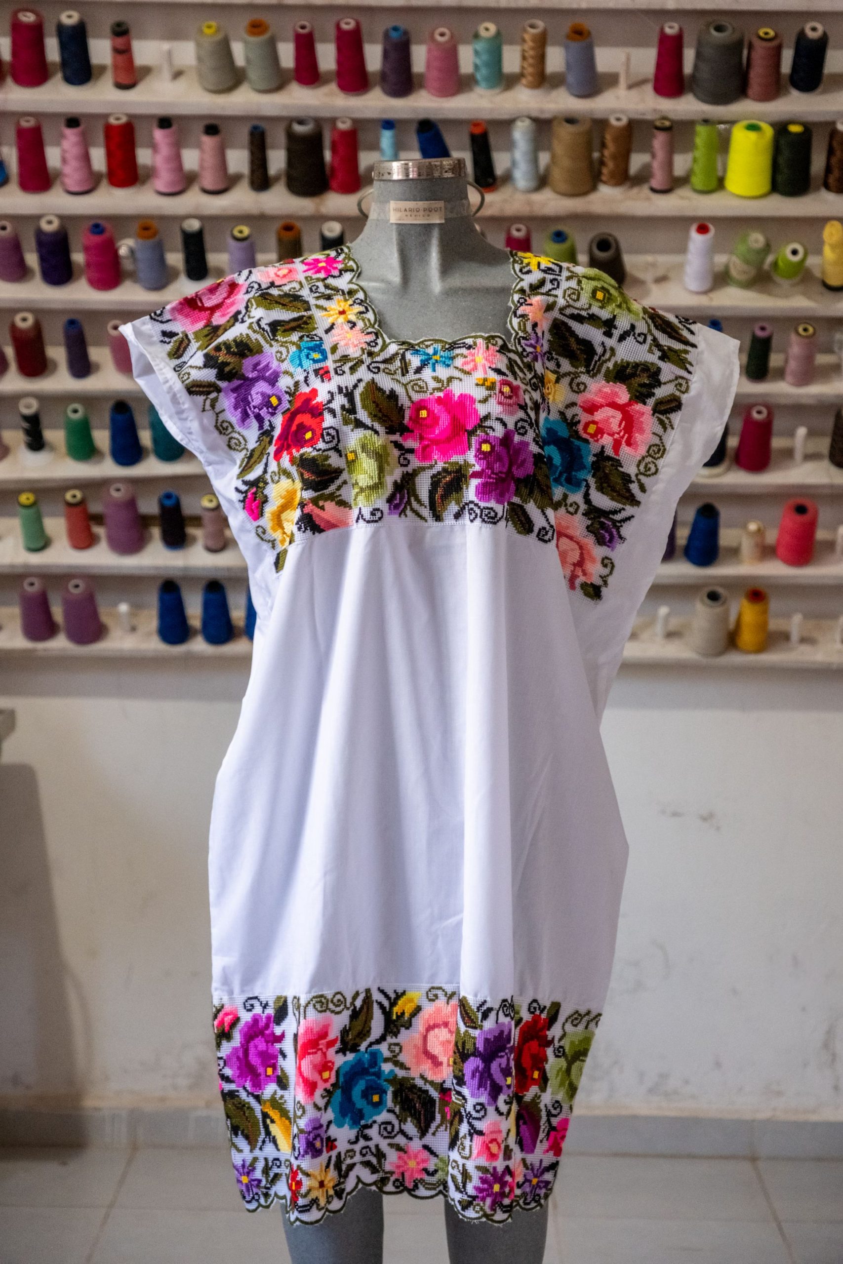 Hipil Rosas Matizadas