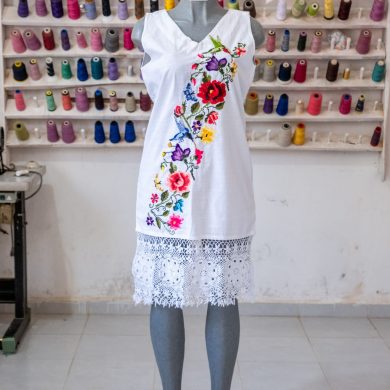 Vestido Colibrí y Mariposa