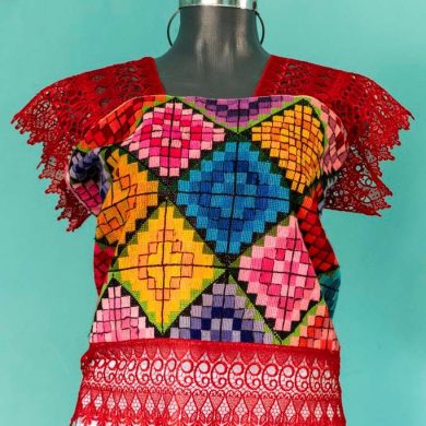 BLUSA ROMBOS COLORIDOS