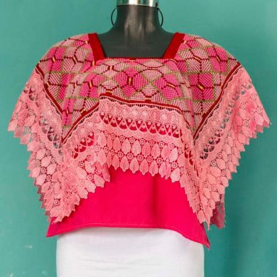 BLUSA SOLAPA ROSA