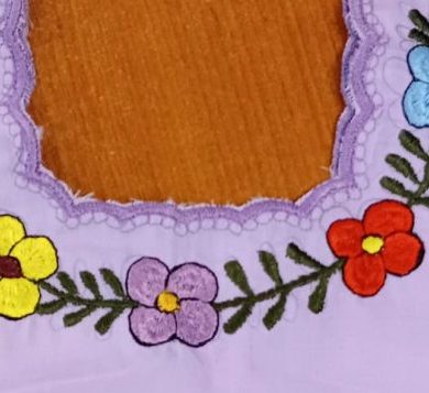 blusa infantil color lila