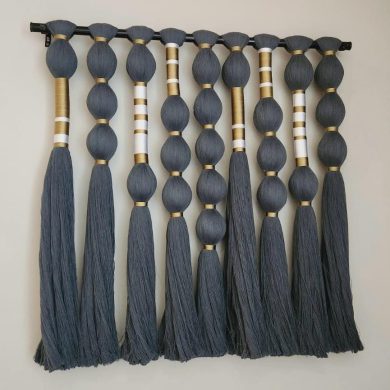 TAPIZ DE MACRAME -HECHO EN QUINTANA ROO